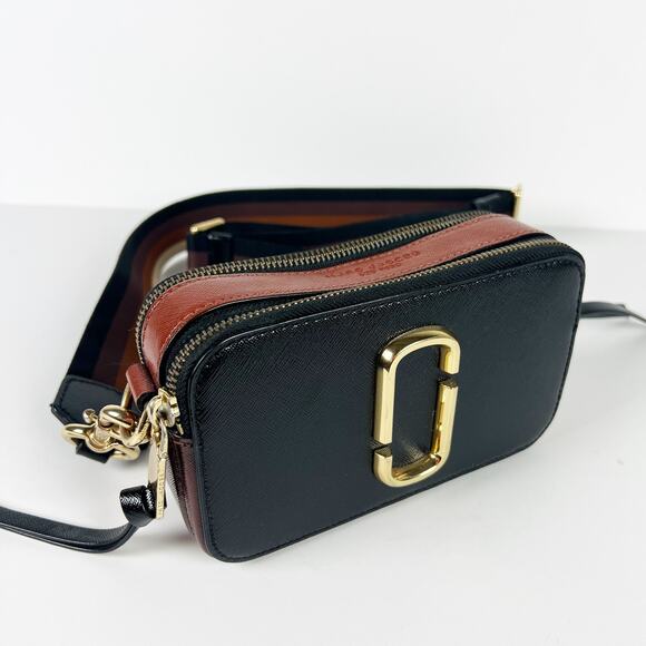 Marc Jacobs Snapshot Ombré Stripe Strap Color Block Leather Camera Bag - Picture 14 of 14